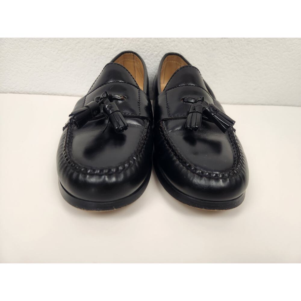 Cole Haan Black Leather Tassel Loafers - Picture 6 of 14